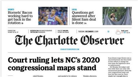 Charlotte obser - The Charlotte Observer is an American newspaper serving Charlotte, North Carolina, and its metro area. The Observer was founded in 1886. The Observer was founded in 1886. As of 2020, [update] it has the second-largest circulation of any newspaper in the Carolinas.